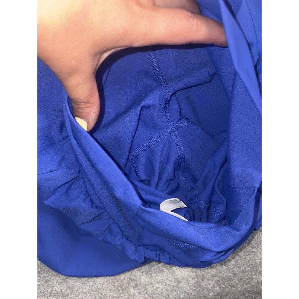 Halara SoftlyZero Airy Super High Waist 2-in-1 Yoga Shorts 3''  Blue